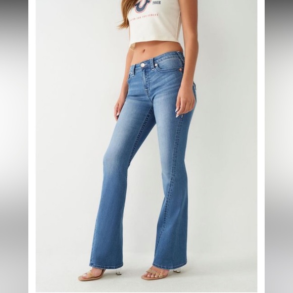 True Religion Joey Low Rise Flare Jean - Picture 1 of 10